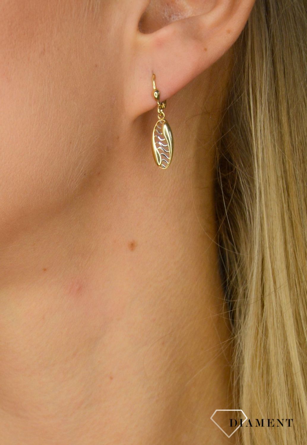 Złote kolczyki 585 bicolor KL 5548A.jpg